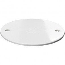 Circular Conduit Box Lid White