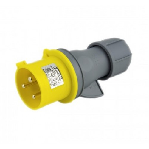 Famatel 110V 32A 2P+E Yellow plug IP44 13102