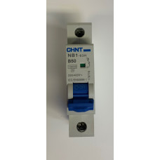 Chint NB1-63-B50 - 50a Type B Single Pole MCB (Brand New)