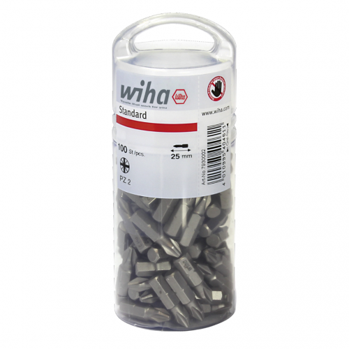 Wiha Standard 25mm Bit Set 100 Pcs