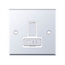 Selectric 7MPRO-328 Polished Chrome 13A DP Switched Fused Connection Unit with White Insert