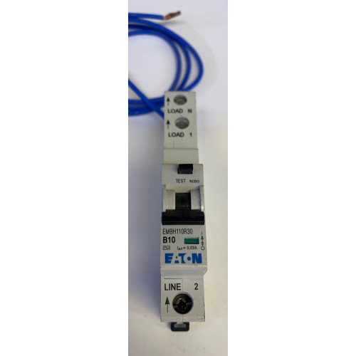 Eaton 10A 30mA Type B Single Pole 10kA RCBO