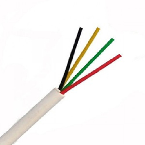 4 CORE ALARM CABLE WHITE (100m)