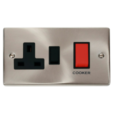 Cooker Plate with 45A DP Switch: 13A