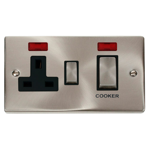 CLICK VPSC505BK SWITCH & 13A SOCKET 45A NEON