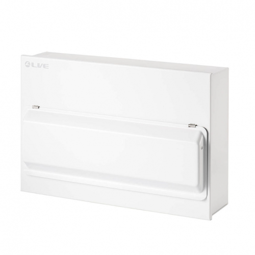 Live Electrical 22 Way Metal Clad Consumer Unit C/W 100A M/S +20/40KA SPD (18 Usable way)