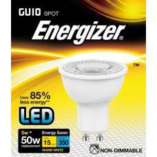 Energizer LED GU10 350Lm 5w Warm White Non Dimmable Bulb