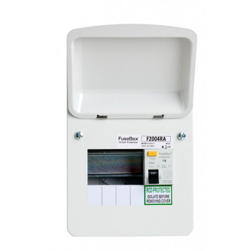 FuseBox Consumer Unit 63A 4 Way RCD 