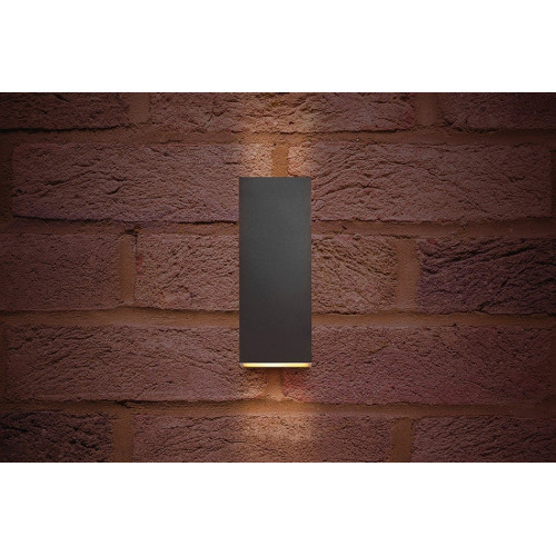 Integral LED Outdoor Pablo Wall Light 8W Dark Grey - Warm White