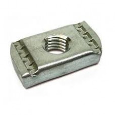 M6 No Spring Plain Channel Nut BZP x1