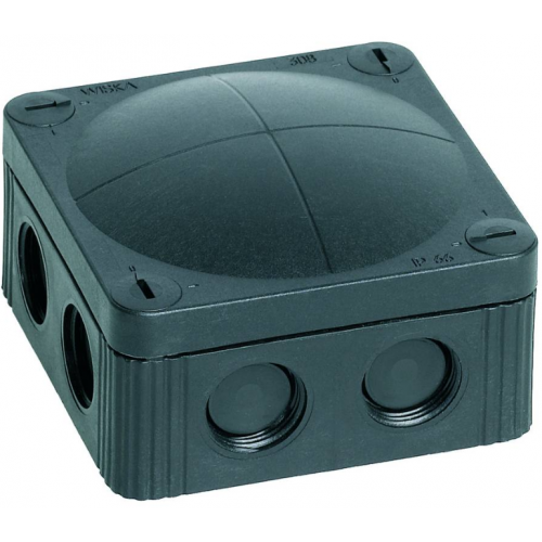 WISKA COMBI 85X85 IP66 BLACK JUNCTION BOX