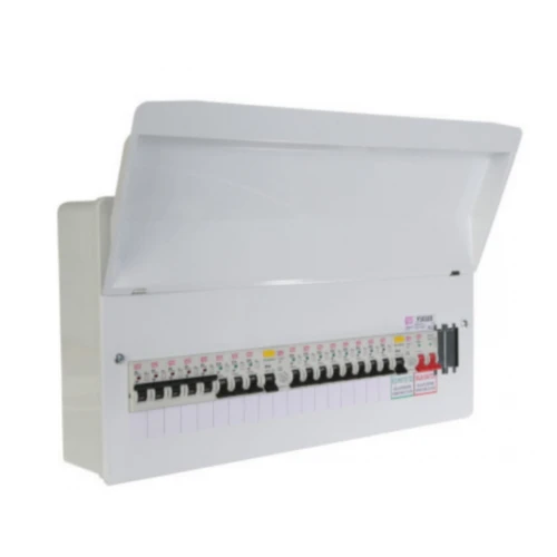FuseBox 17 Usable Way Split Load Populated Consumer Unit  (with MCB's)