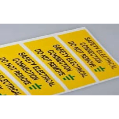SES WLLF50YBG Warning Elec Label Pk-5