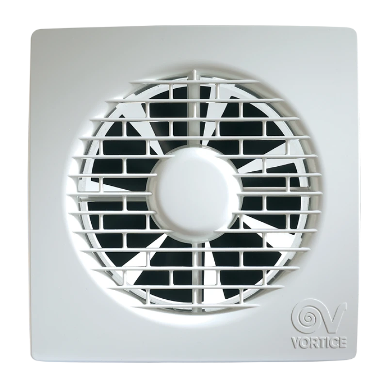 Vortice 11127 Punto Filo MF100/4" T White Slimline Axial Extractor Fan With Adjustable Timer & Integral Backdraught Shutter 100mm / 4 Inch 240V