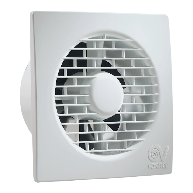 Vortice 11127 Punto Filo MF100/4" T White Slimline Axial Extractor Fan With Adjustable Timer & Integral Backdraught Shutter 100mm / 4 Inch 240V