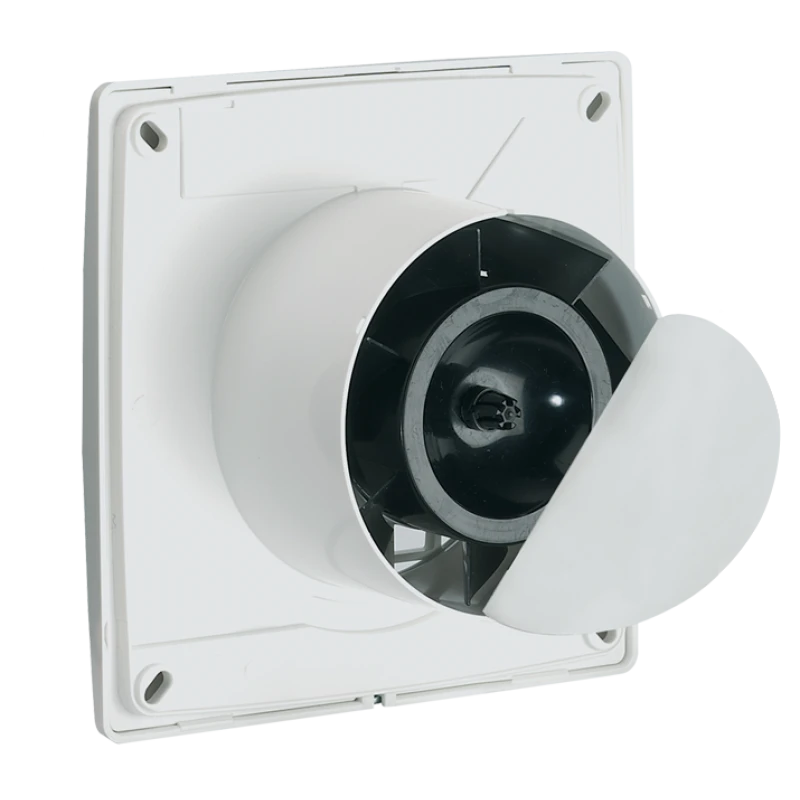 Vortice 11127 Punto Filo MF100/4" T White Slimline Axial Extractor Fan With Adjustable Timer & Integral Backdraught Shutter 100mm / 4 Inch 240V