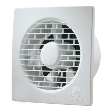 Vortice 11127 Punto Filo MF100/4" T White Slimline Axial Extractor Fan With Adjustable Timer & Integral Backdraught Shutter 100mm / 4 Inch 240V