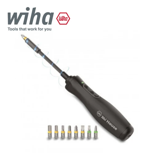Wiha Zai Hause 44621 11 Piece E-Screwdriver & Bit Set Power Assisted / Electric