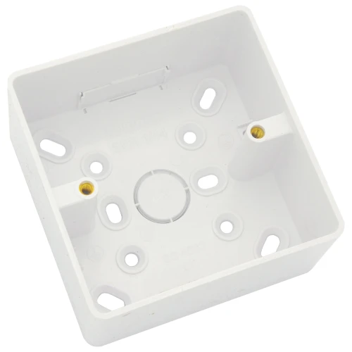 Univolt 1 Gang 32mm PVC LSF Round Cornered Surface Box