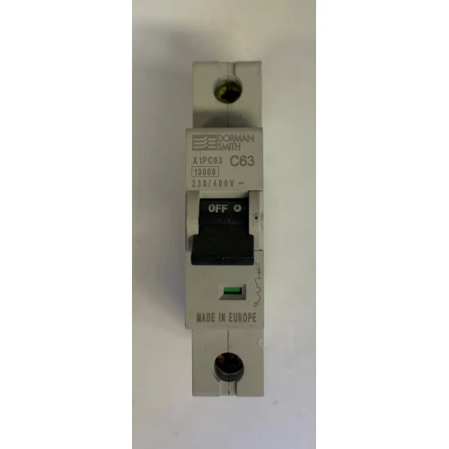 Dorman Smith 63A Single Pole MCB Type C (Brand new Boxed)