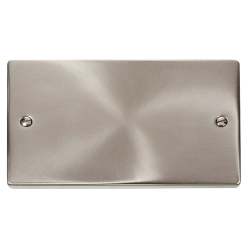 2G BLANK PLATE SATIN CHROME