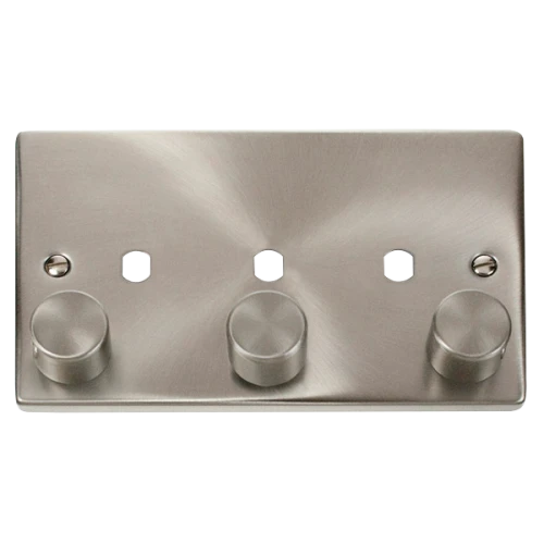 CLICK VPSC153PL 3G DBL DIMMER PLT & KNOB