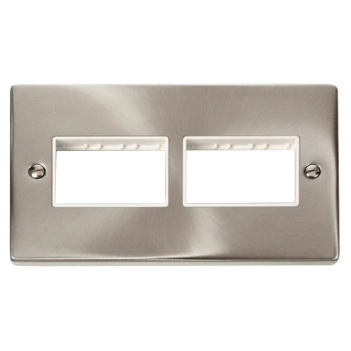 CLICK VPSC406WH FRONTPLATE 2G 6APERTURE