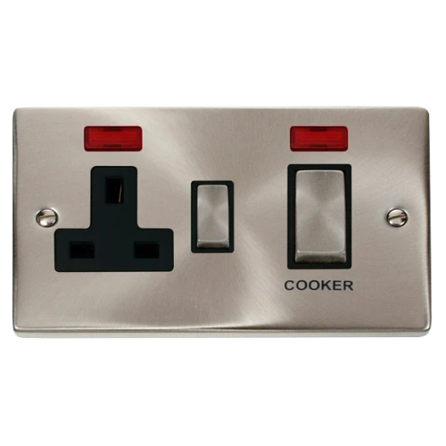CLICK VPSC505BK SWITCH & 13A SOCKET 45A NEON