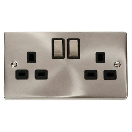 CLICK VPSC536BK SOCKET DP 2G SWD 13A