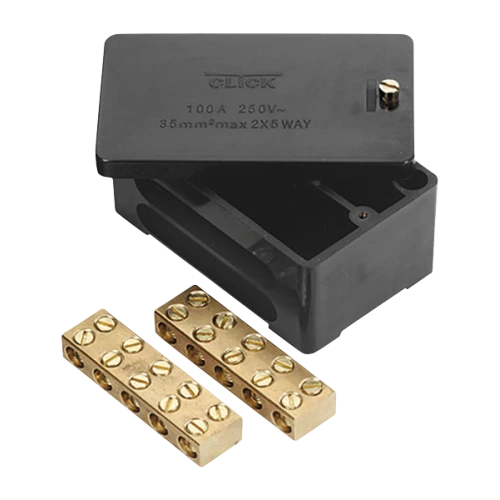 CLICK WA228 JUNCTION BOX 2P 100A BLK