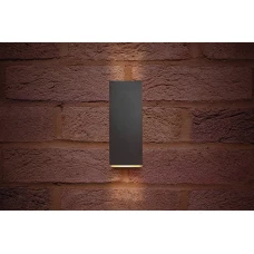 Integral LED Outdoor Pablo Wall Light 8W Dark Grey - Warm White