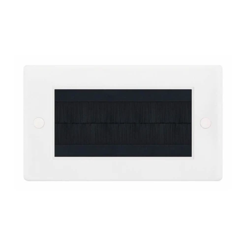 Selectric Smooth 2 Gang Brush Plate with Black Brush
