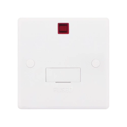 Selectric Smooth 13A Fused Connection Unit with Neon