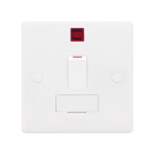 Selectric Smooth 13A DP Switched Fused Connection Unit with Neon