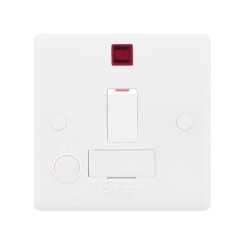 Selectric Smooth 13A DP Switched Fused Connection Unit with Flex Outlet and Neon