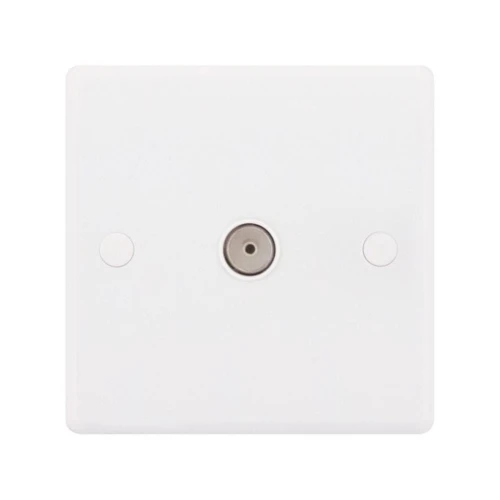 Selectric Smooth 1 Gang TV Socket