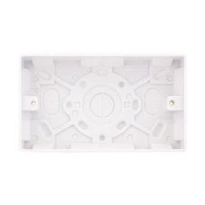 Selectric Smooth 2 Gang 25mm Surface Pattress Box 