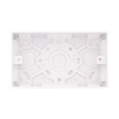 Selectric Smooth 2 Gang 25mm Surface Pattress Box 