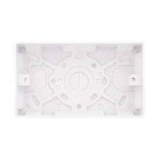 Selectric Smooth 2 Gang 35mm Surface Pattress Box