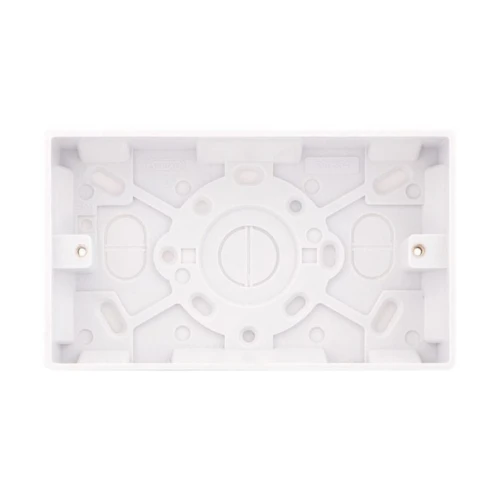 Selectric Smooth 2 Gang 35mm Surface Pattress Box