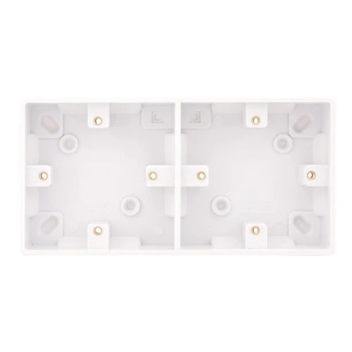 Selectric Smooth Dual 1 Gang 25mm Surface Pattress Box 