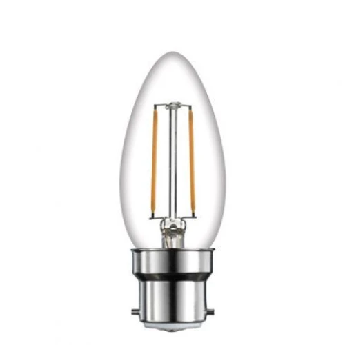 Time LED Candle 4W B22 Dimmable Warm White Bulb